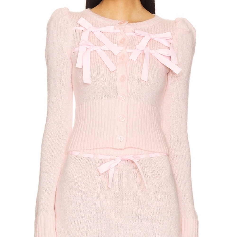 Brand New For Love & Lemons Pink Cardigan. Smoke & Pet Free Home